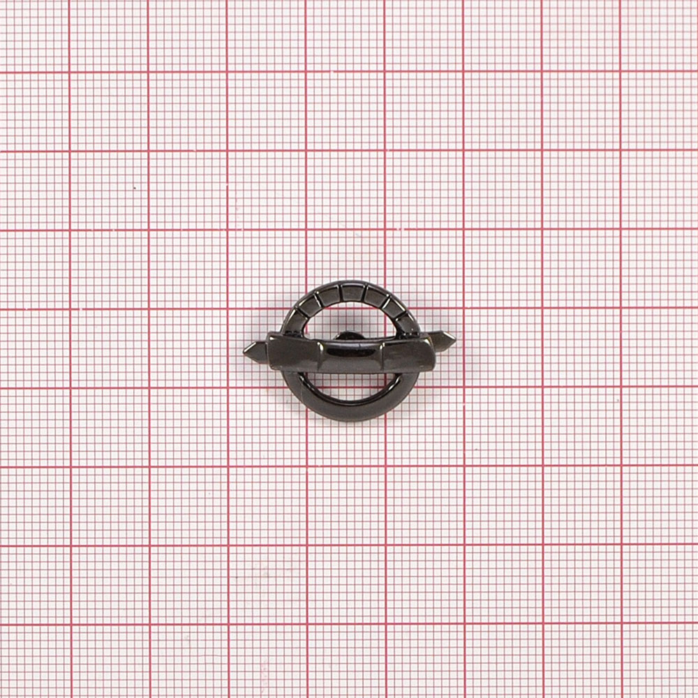 Краб металлический 6541 Колесо BLACK NIKEL, шт . Крабы Металл Геометрия