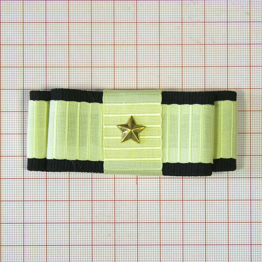 Аппликация декор обувная 47 Ремешок черно-бежевый, укр. мет. Овал, шт. Аппликации Пришивные Цветы Банты