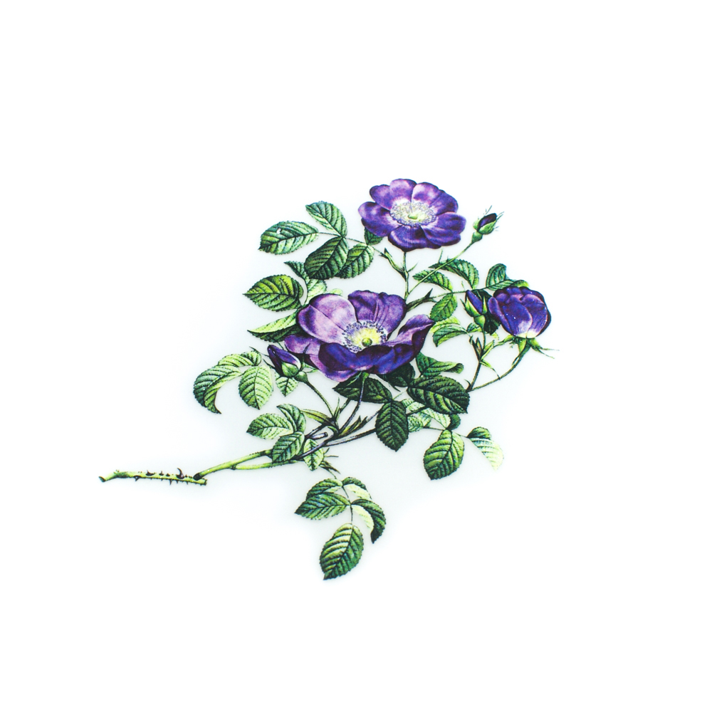 Термоаппликация Фиолетовые цветы 10,72*15,04см, шт. Термоаппликации Накатанный рисунок