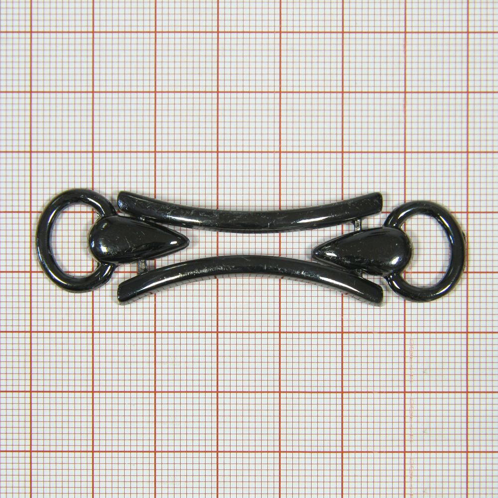 Перетяжка метал 7818 10мм BLACK NIKEL . Перетяжка металл