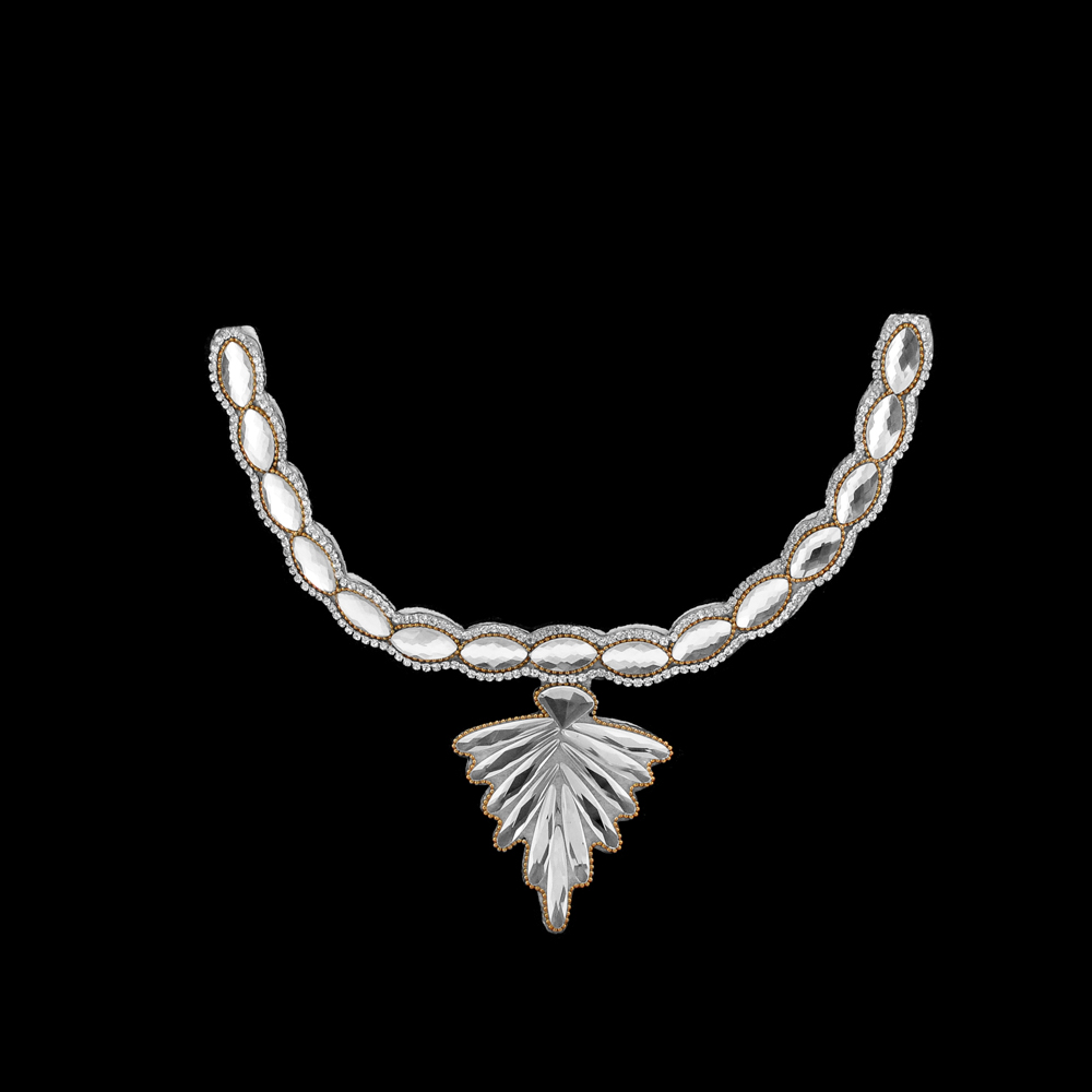 Воротник Листок камни кристалл, шт. Воротники