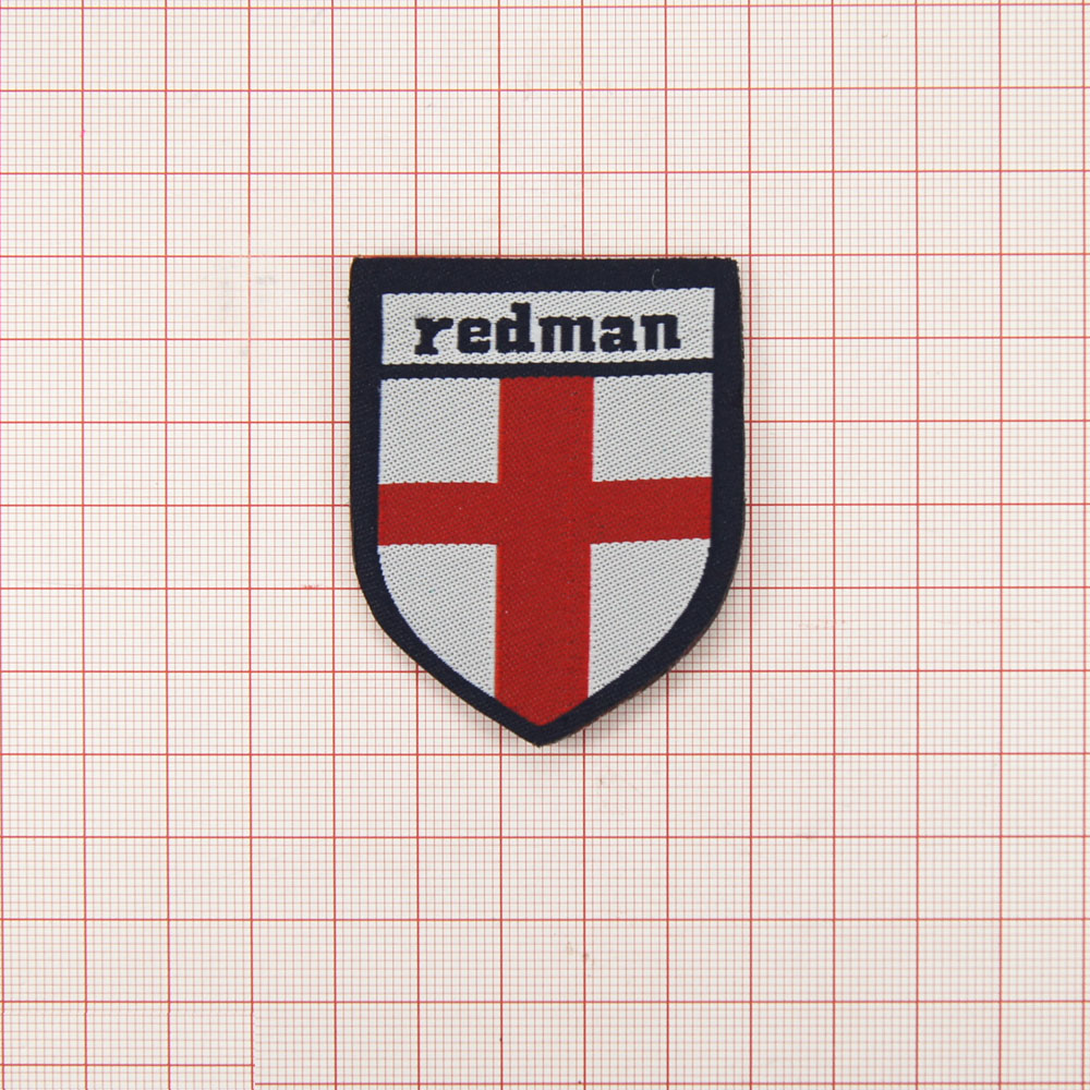 Нашивка Redman, герб 5.8*4,7 см. Шеврон Нашивка