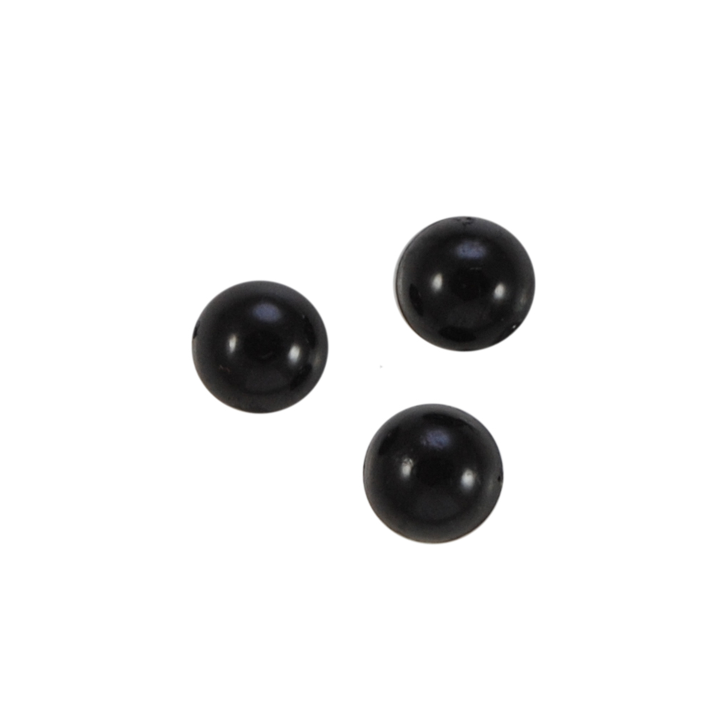 Носик плоский №15, круглый 8мм черный, 1тыс.шт. Носики плоские