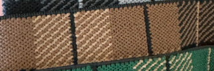 Резинка 4см, коричневая клетка, ярд. Резинка