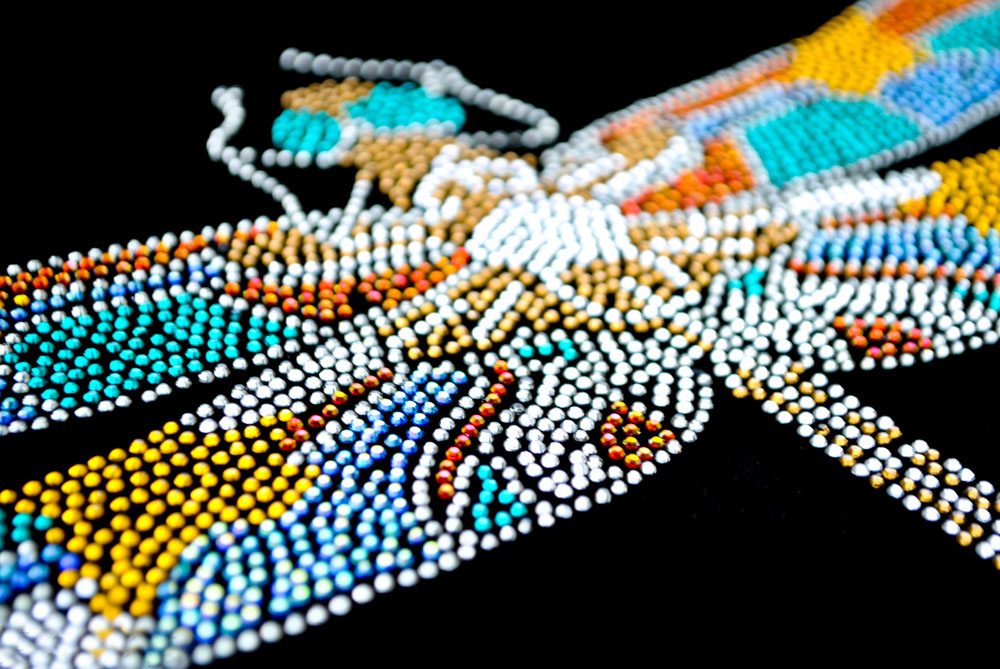 Термоаппликация из страз Стрекоза 27,5*19см, цветная, шт. Аппликации клеевые Рисунки из страз