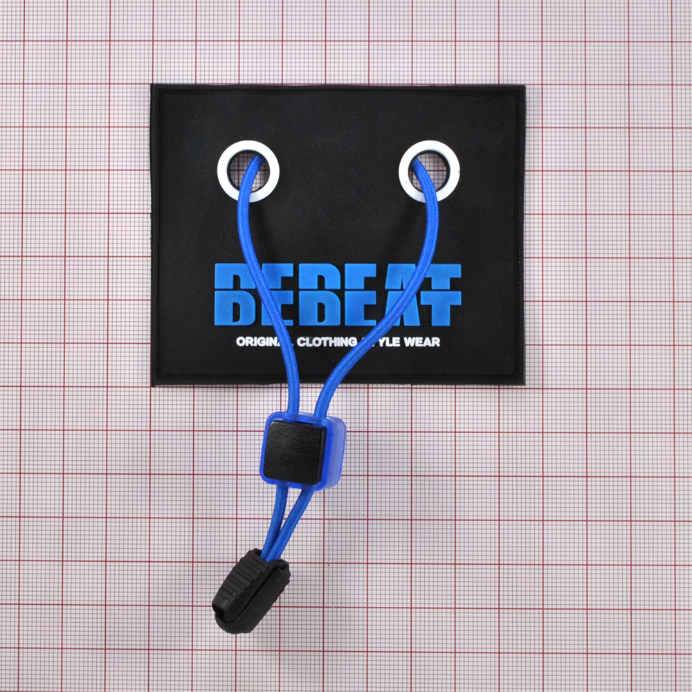 Лейба резиновая со шнурком BEBEAT, 8.5*6,9см, черный, белый, синий, голубой, шт. Лейба Резина
