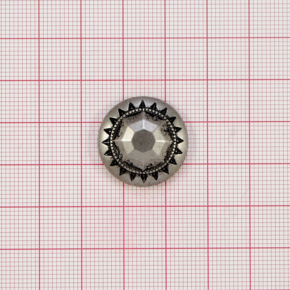 Пуговица TR-1062-34 Черепаха OXID 21мм. Пуговица металлизированная