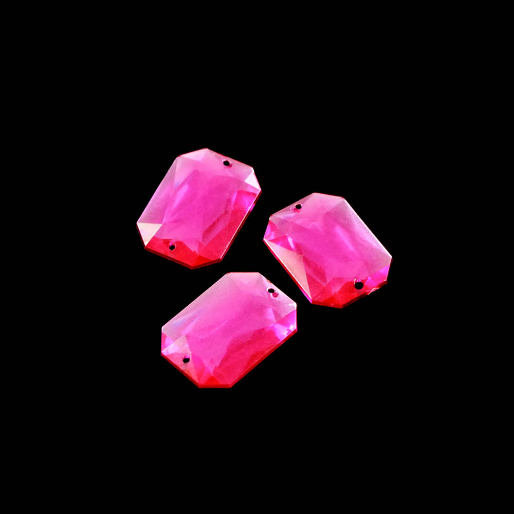 Стразы Д пришивн. многогран. 18*25мм св-малинов 33, 1тыс.шт. Стразы пришивные