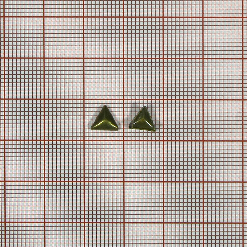 Краб металлический MS-13 треугольная пирамида 7*7мм ANTIK / 1тыс.шт. Крабы Металл MS