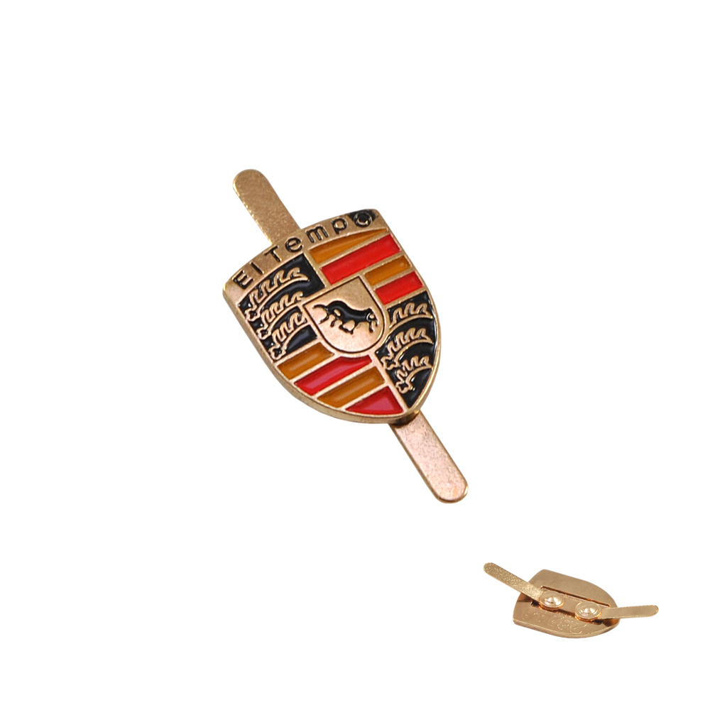 Краб металл El Tempo 13*17мм gold, красная, желтая, черная эмаль, шт. Крабы Металл Флаги, Гербы