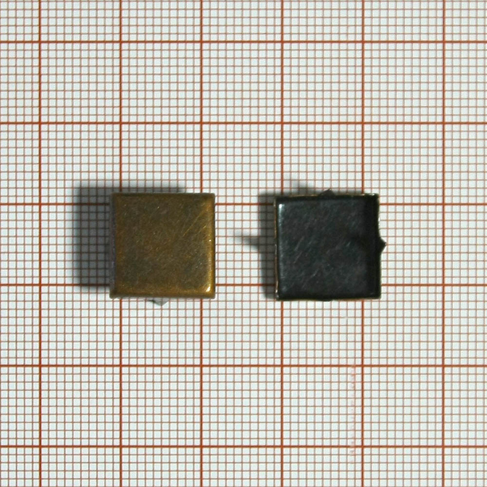 Краб металлический MS-21 квадрат 13*13мм MEDN / 1тыс.шт. Крабы Металл MS