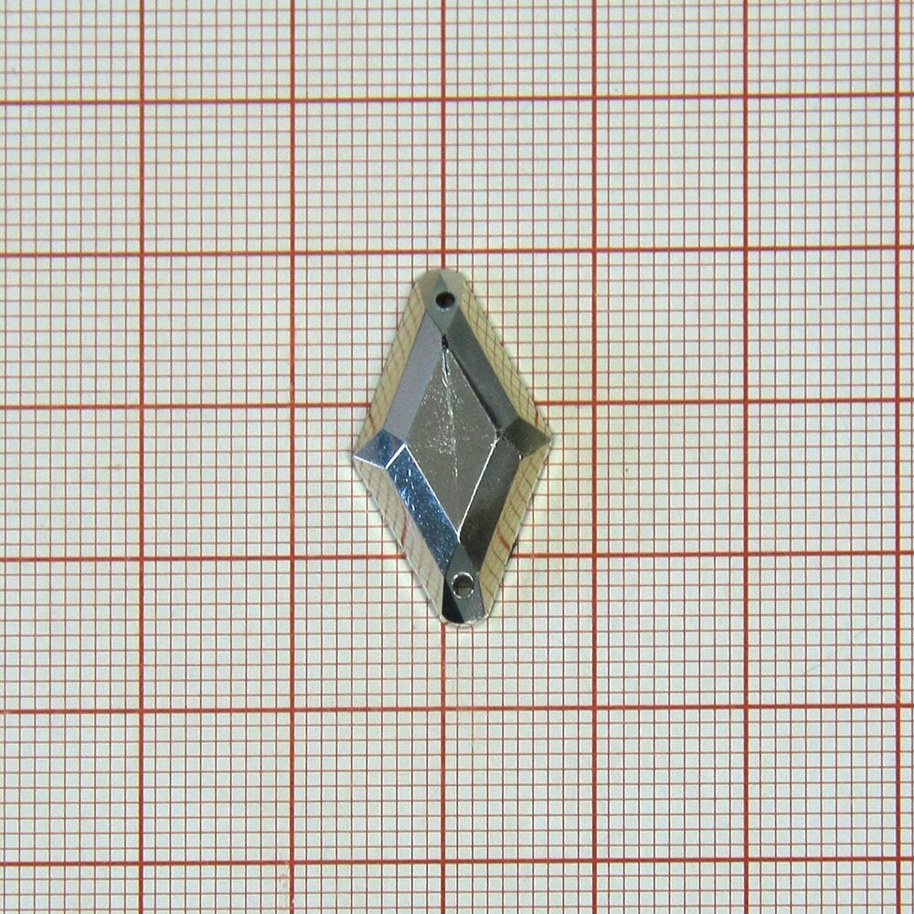 Стразы пришивн. ромб 14*22мм NIKEL Металлизирован. 1т.шт. Стразы пришивные