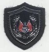 Нашивка тканевая резиновая накладка №7 черный, серебро (№7). Нашивка Ткань