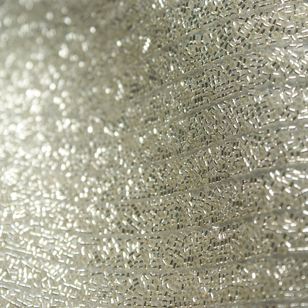 Стразы полотно клеевое #21 Серебристо-белый Грядки Цилиндры Бисер, 40*24см, 1лист. Полотна из страз