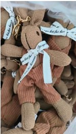 Подвеска брелок Заяц с цепью, бежевый, оранжевый, черный, белый, шт. Подвески