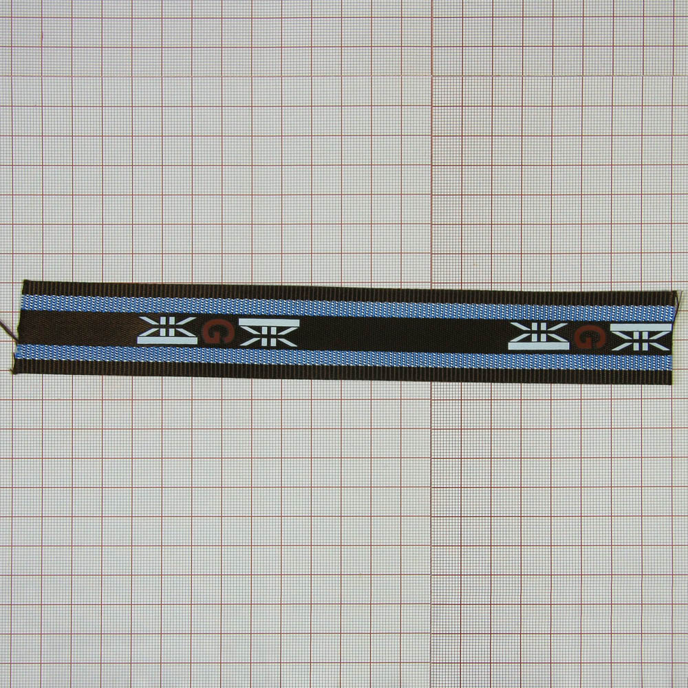 Тесьма DZ-885 G 3,2см КОРИЧНЕВАЯ  ярд. Тесьма