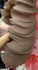 Тесьма 7,5см лепестки, шоколад, ярд. Тесьма