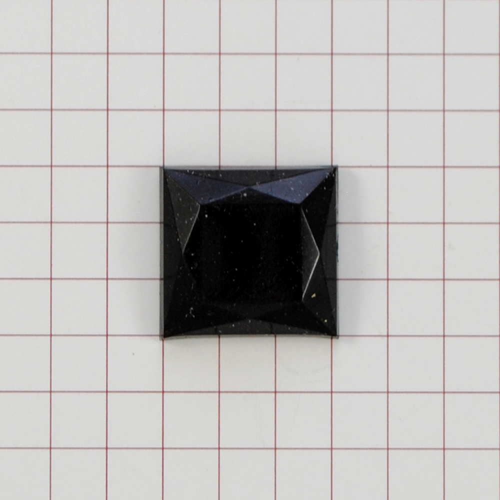 Стразы Д на клей, квадрат 16*16мм черный 37, 1тыс.шт. Стразы на клей