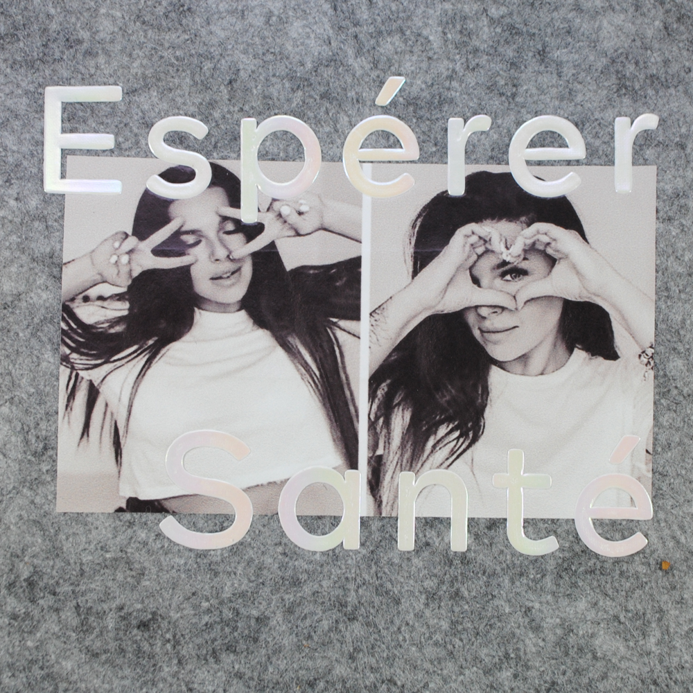 Термоаппликация Две девушки Esperer, 15,2*9,2см, черный, белый, шт. Термопереводки Резиновые, Термопленка