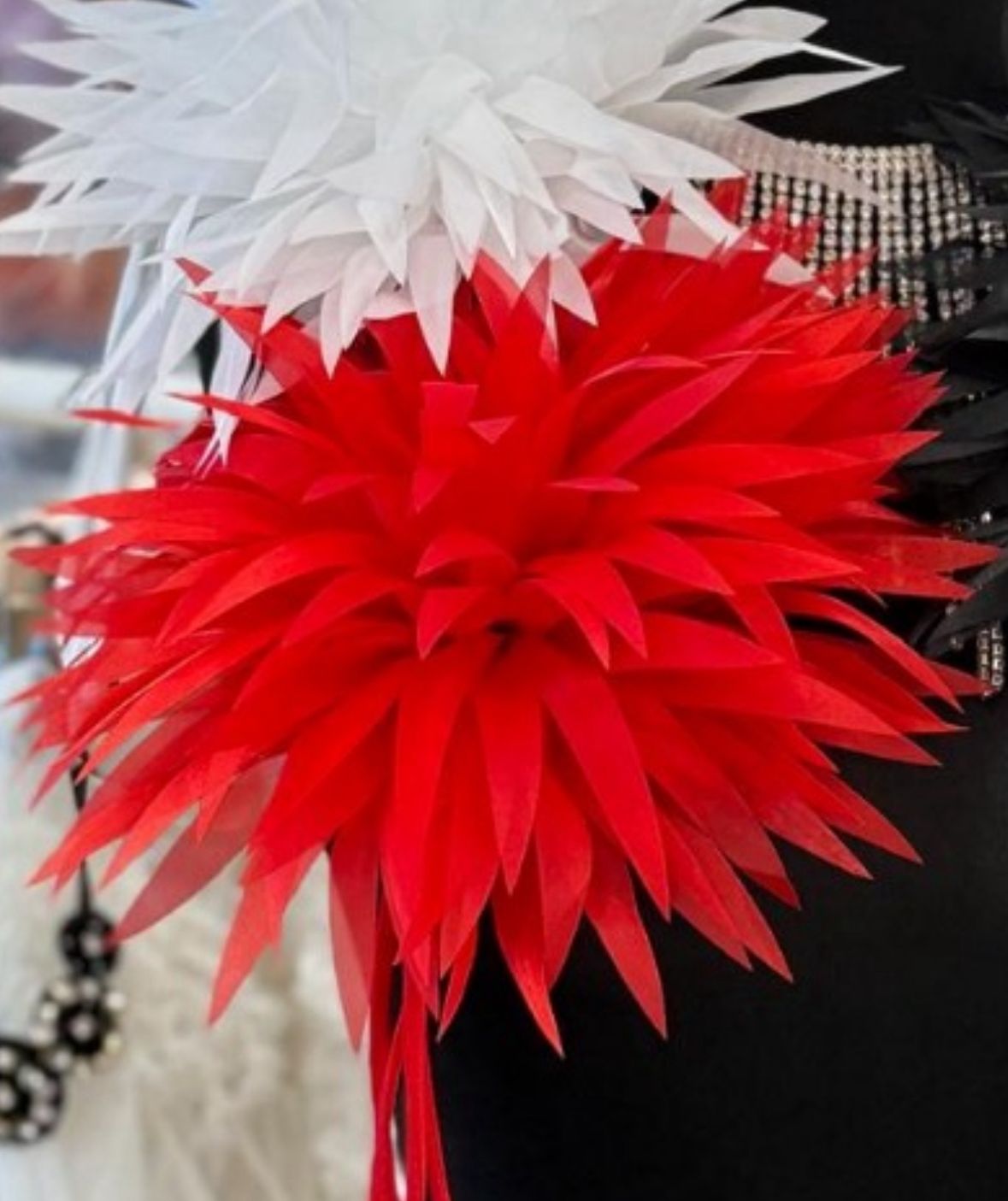 Аппликация Цветок, красный, шт. Аппликации Пришивные Цветы Банты