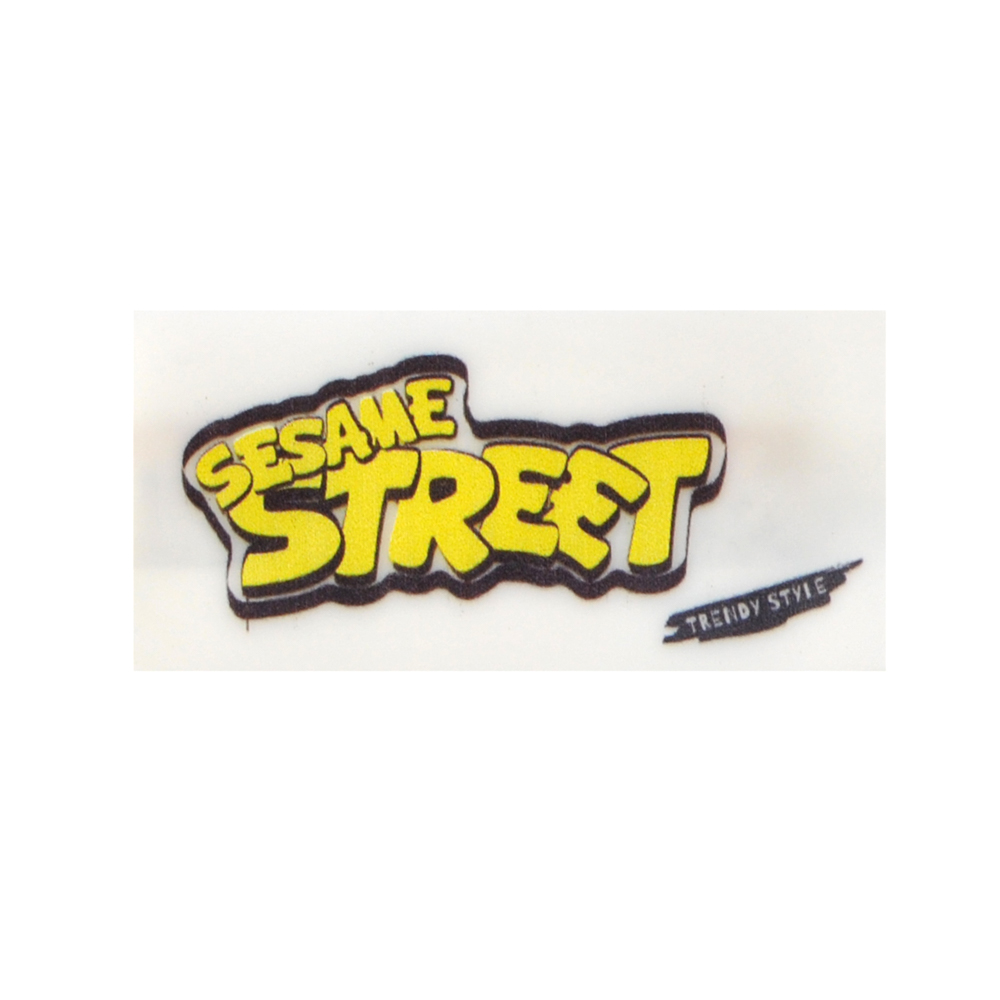 Лейба клеенка Sesame Street, 3*6см, черный, белый, желтый, шт. Лейба Клеенка