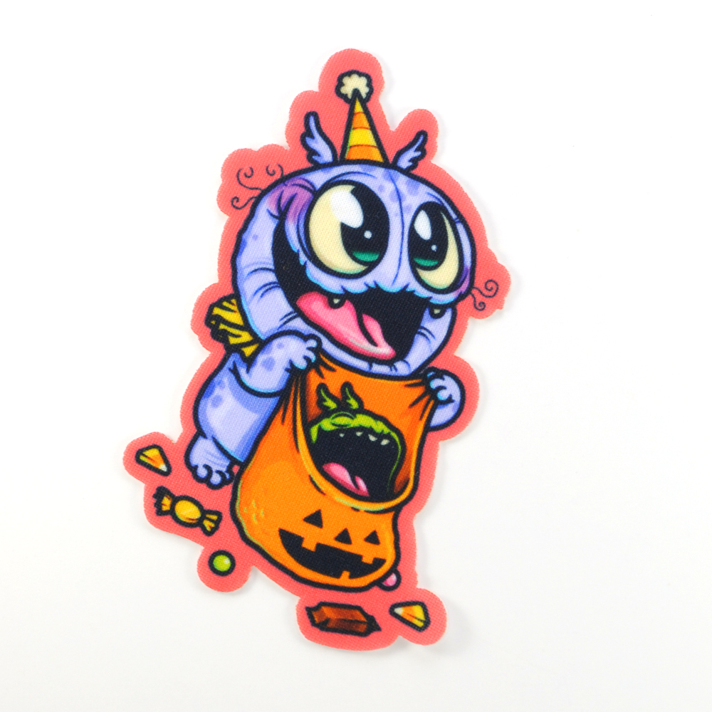 Аппликация клеевая Монстр с мешком, 11,4*7см, /дайвинг/, шт. Аппликация клеевая