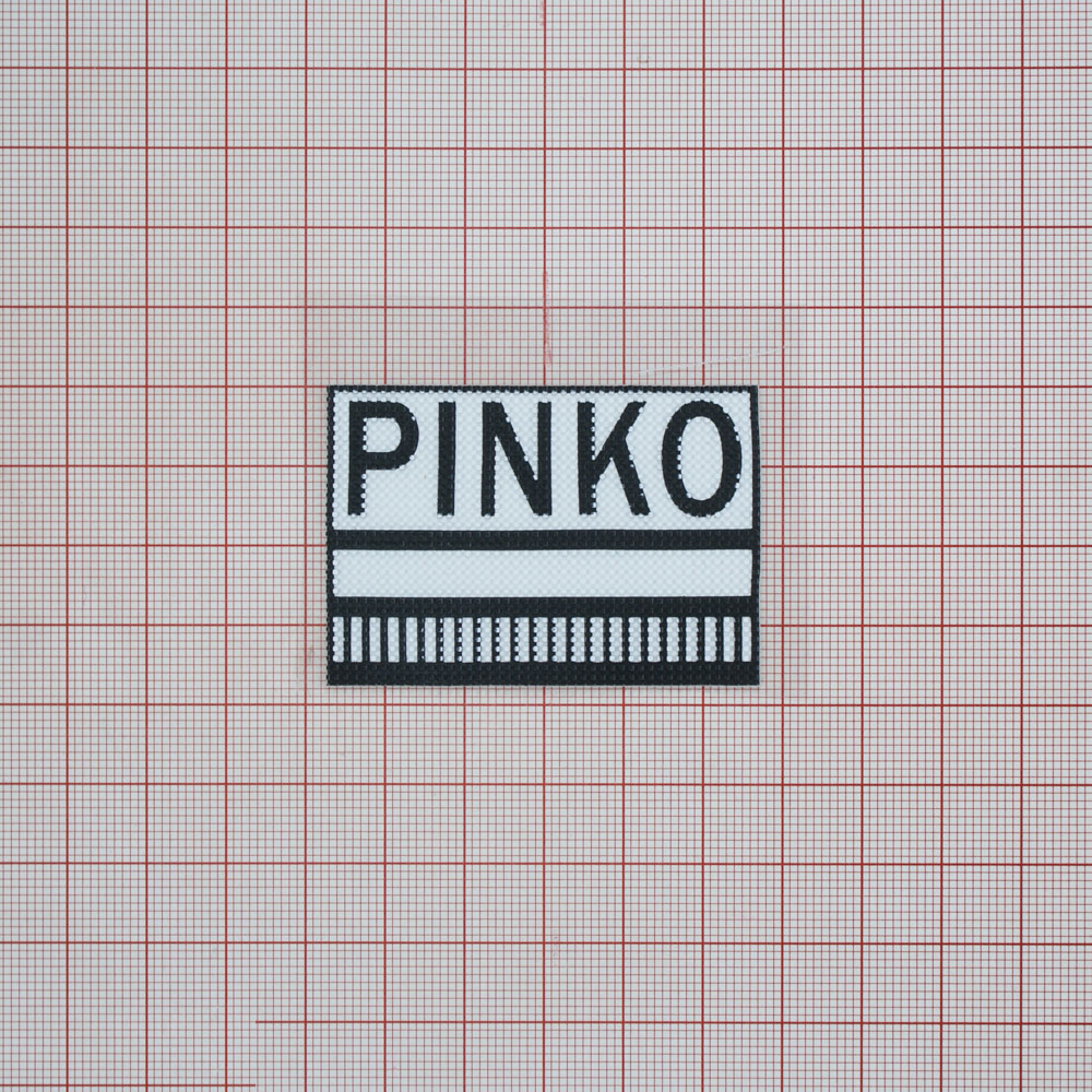 Аппликация клеевая резиновая PINKO 5,4*3,8см черный, белый, шт. Аппликации клеевые Резина, Силикон