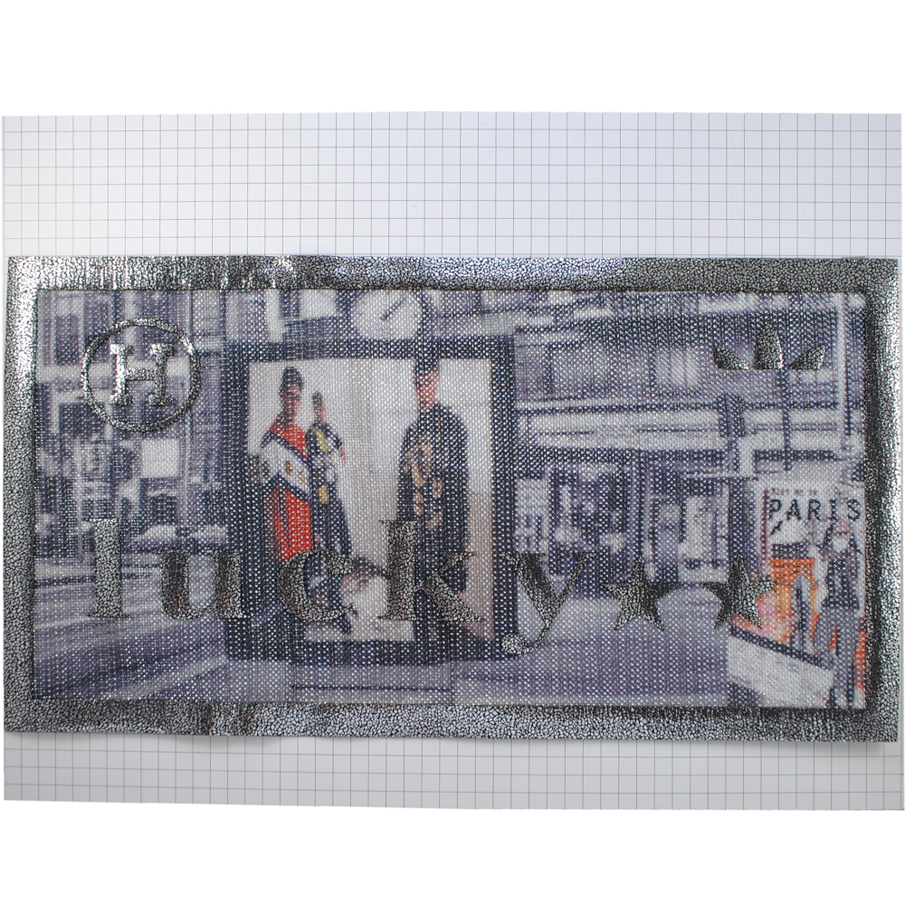 Аппликация клеевая рамка Lucky, 26*14см, фото в рамке. Аппликации клеевые Кожзам