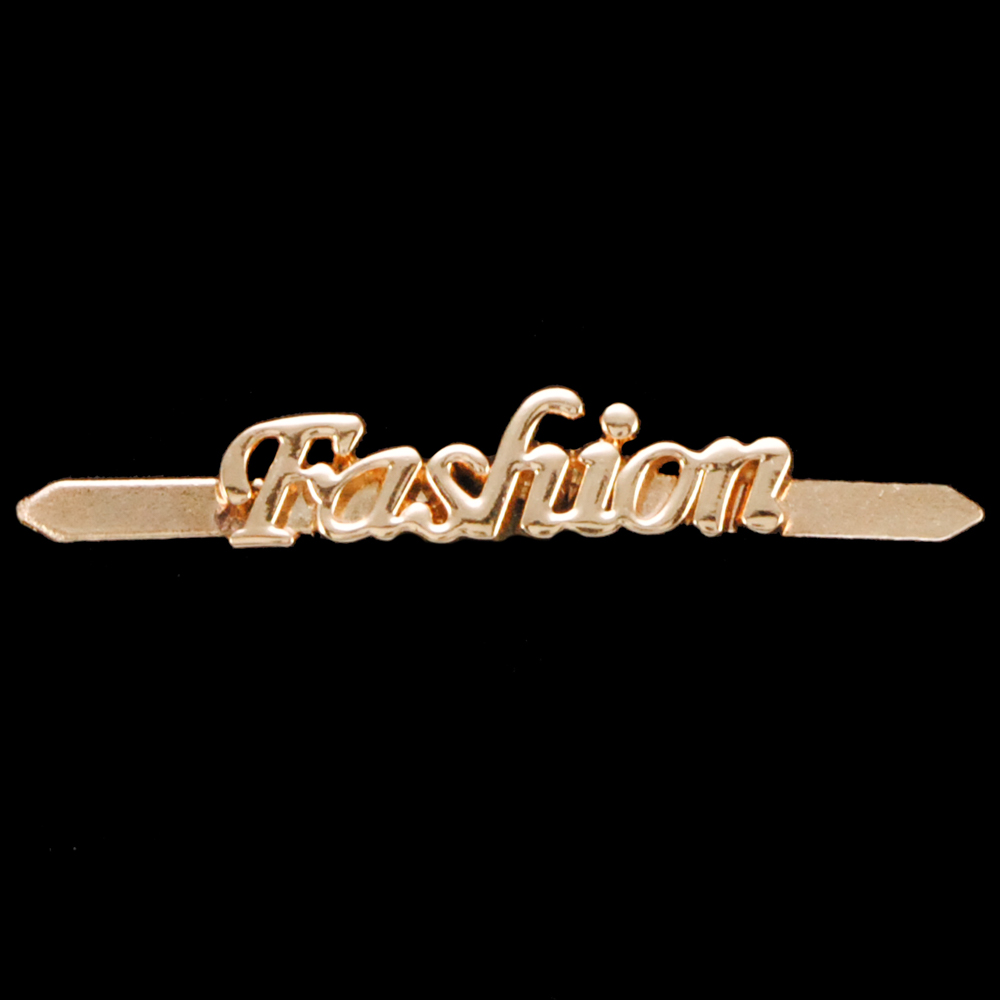 Краб металл Fashion, 2,8*0,8см, золото, шт. Крабы Металл Надписи, Буквы
