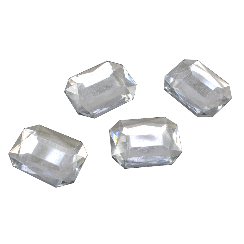 Стразы стеклянные на клей многранники плоск. (26*34мм) зеркальн., 1тыс.шт. Стразы на клей