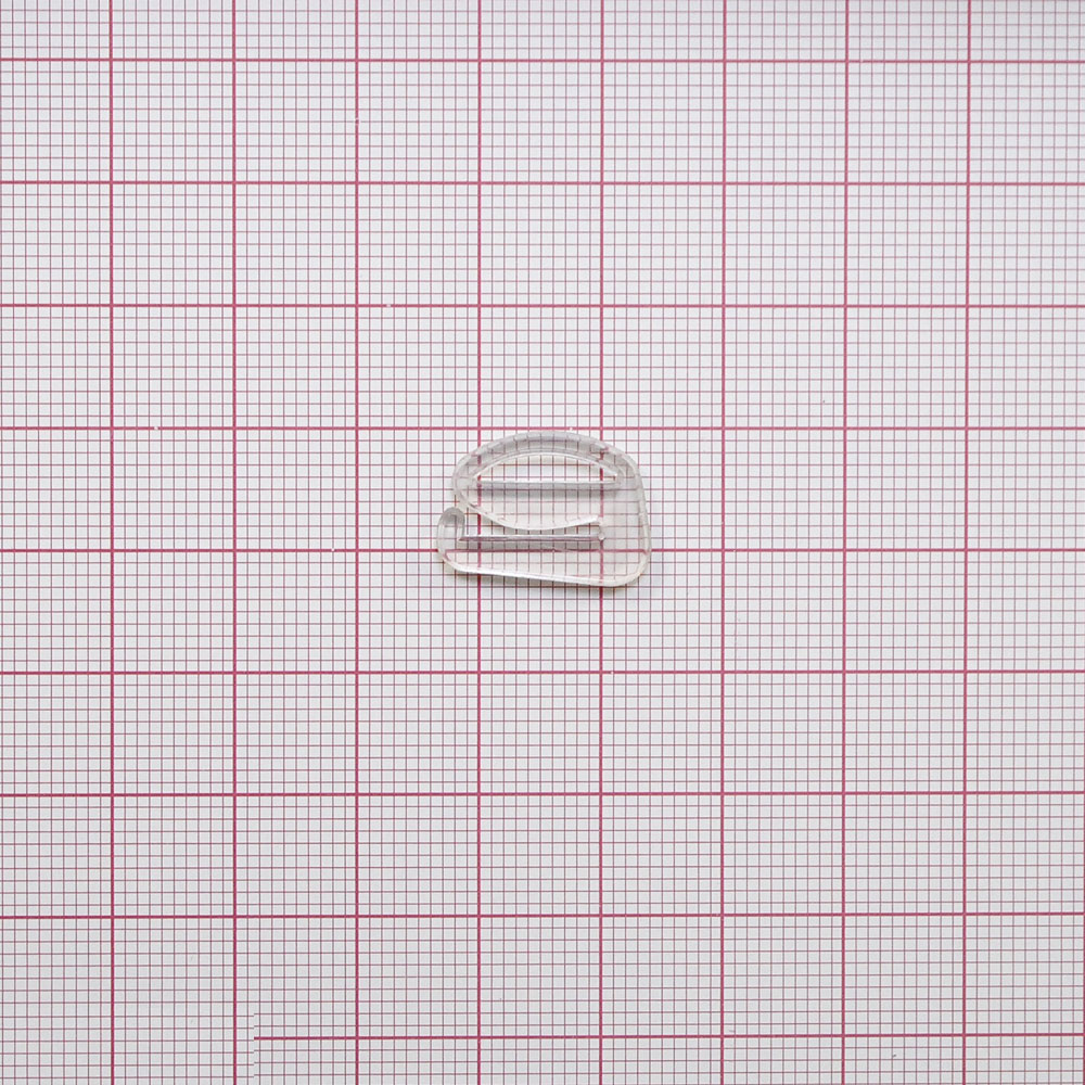 Крючок бельевой пластик 11,2*6,7мм (внутр.), 17,6*12,5мм (внешн.), прозрачный, 1т.шт, уп. Крючок бельевой