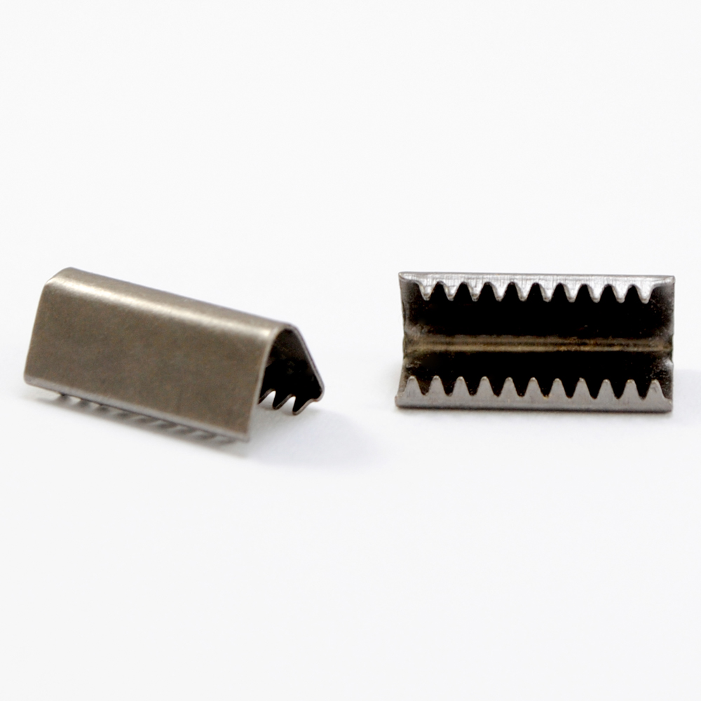 Зажим металл 15 мм, медь, Black Nickel, шт. Зажим