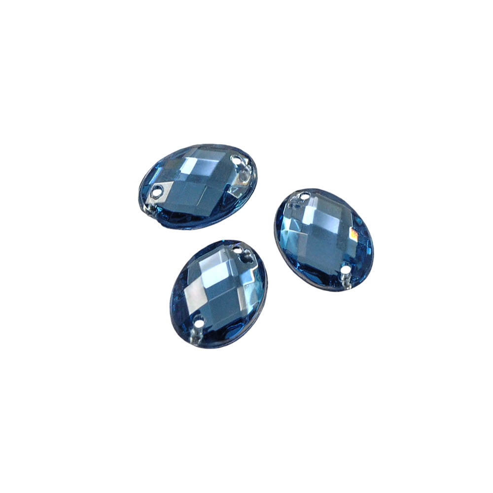 Стразы Д пришивн. овал 13*18мм серо-голубой 41, 1тыс.шт. Стразы пришивные