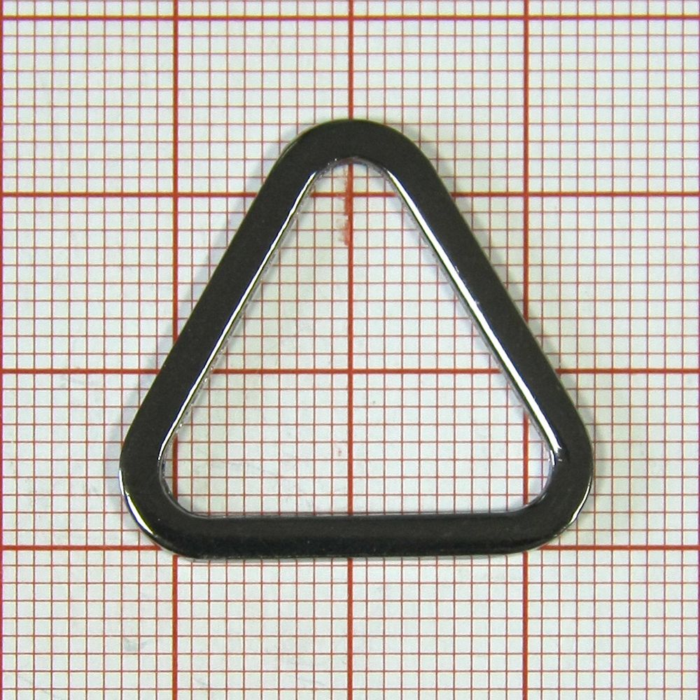 Треугольник металлический 5168 BLACK 2см . Перетяжка металл Треугольник
