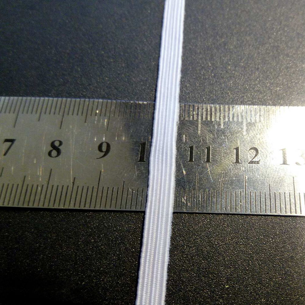 Резинка трикотажная 5мм, белая /Украина/, 100м. Резинка