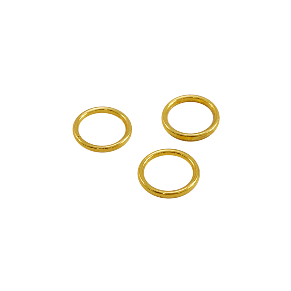Кольцо бельевое металл А008 GOLD 7,2мм (внутр.), 10,3мм (внешн.), 1т.шт, уп. Кольцо бельевое