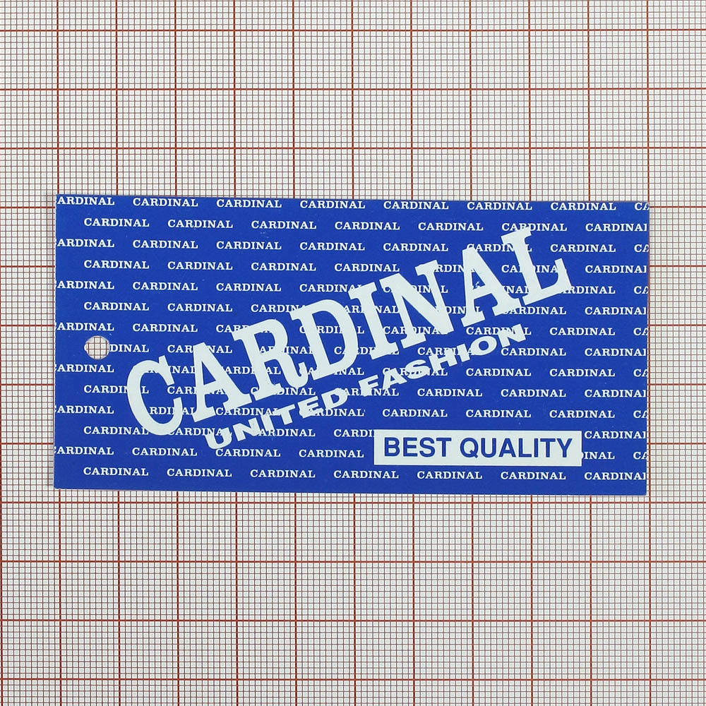 Этикетка бумажная Cardinal синяя. Этикетка бумага