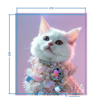 Аппликация композит, Кошка, 21*24см, королевский атлас, сублимация, лазер, SS20 32596, шт. Аппликация композит