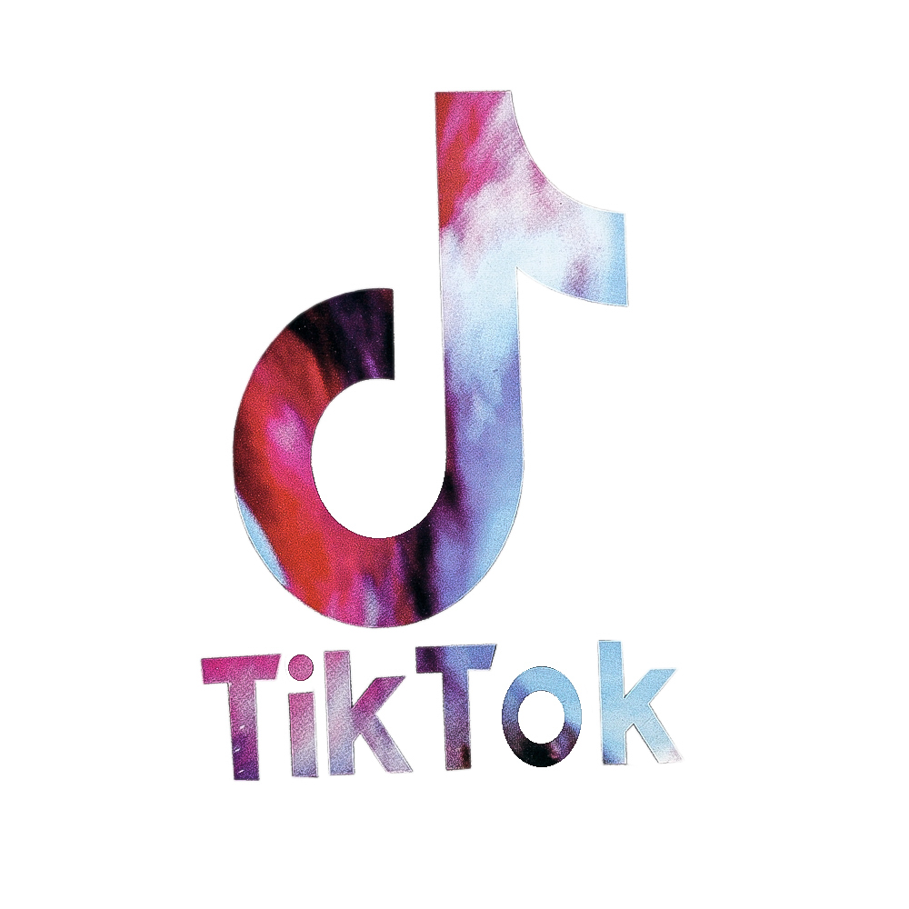 Термоаппликация №7-8 TikTok (цветная нота с лого) 15*24см, шт. Термопереводки Детские