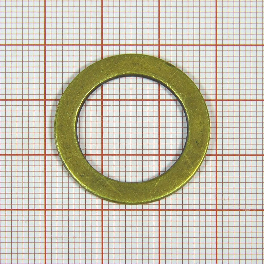 Кольцо металл 11691 ANTIC 19мм . Перетяжка металл Кольцо