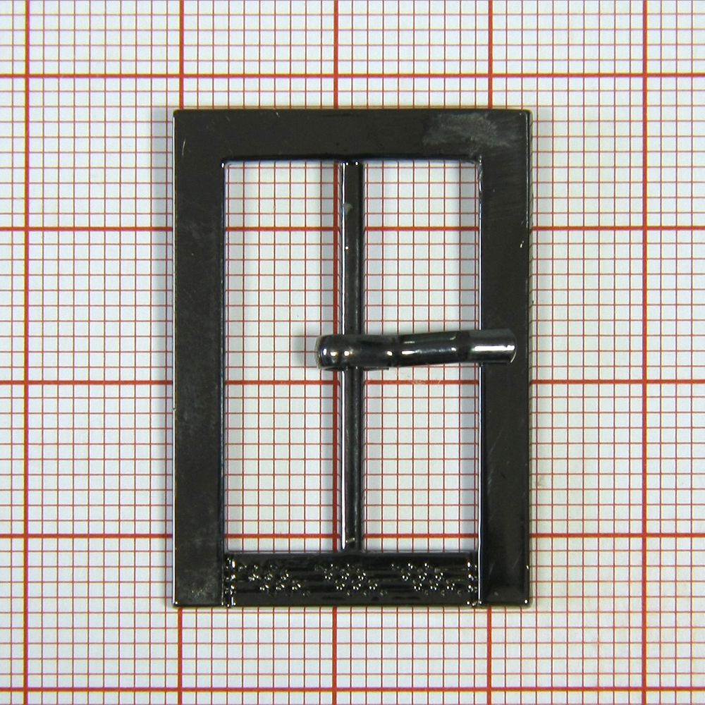 Пряжка металл 21004-1 прямоугольная 2,5см BLACK NIKEL . Пряжка