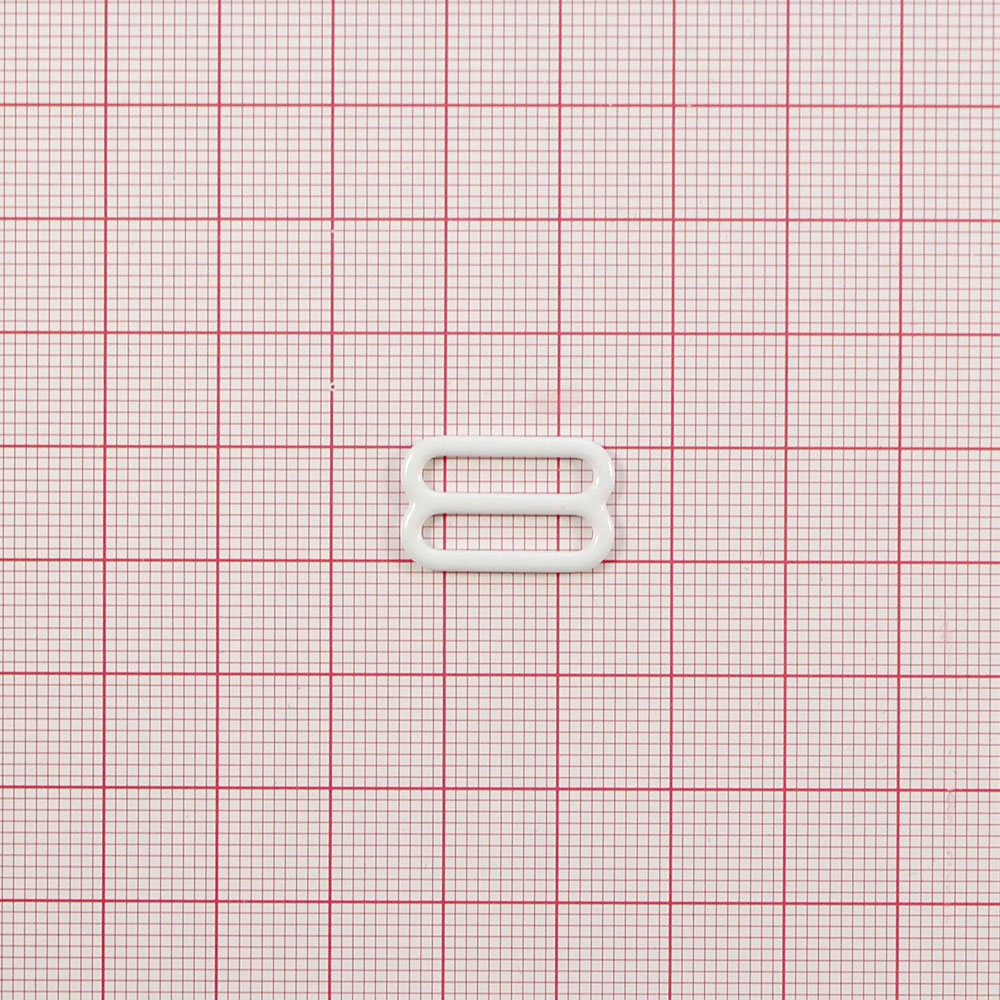 Перетяжка бельевая металл А815 белая 15*7,7мм (внутр.), 18,8*11,8мм (внешн.), 1т.шт, уп. Перетяжка бельевая