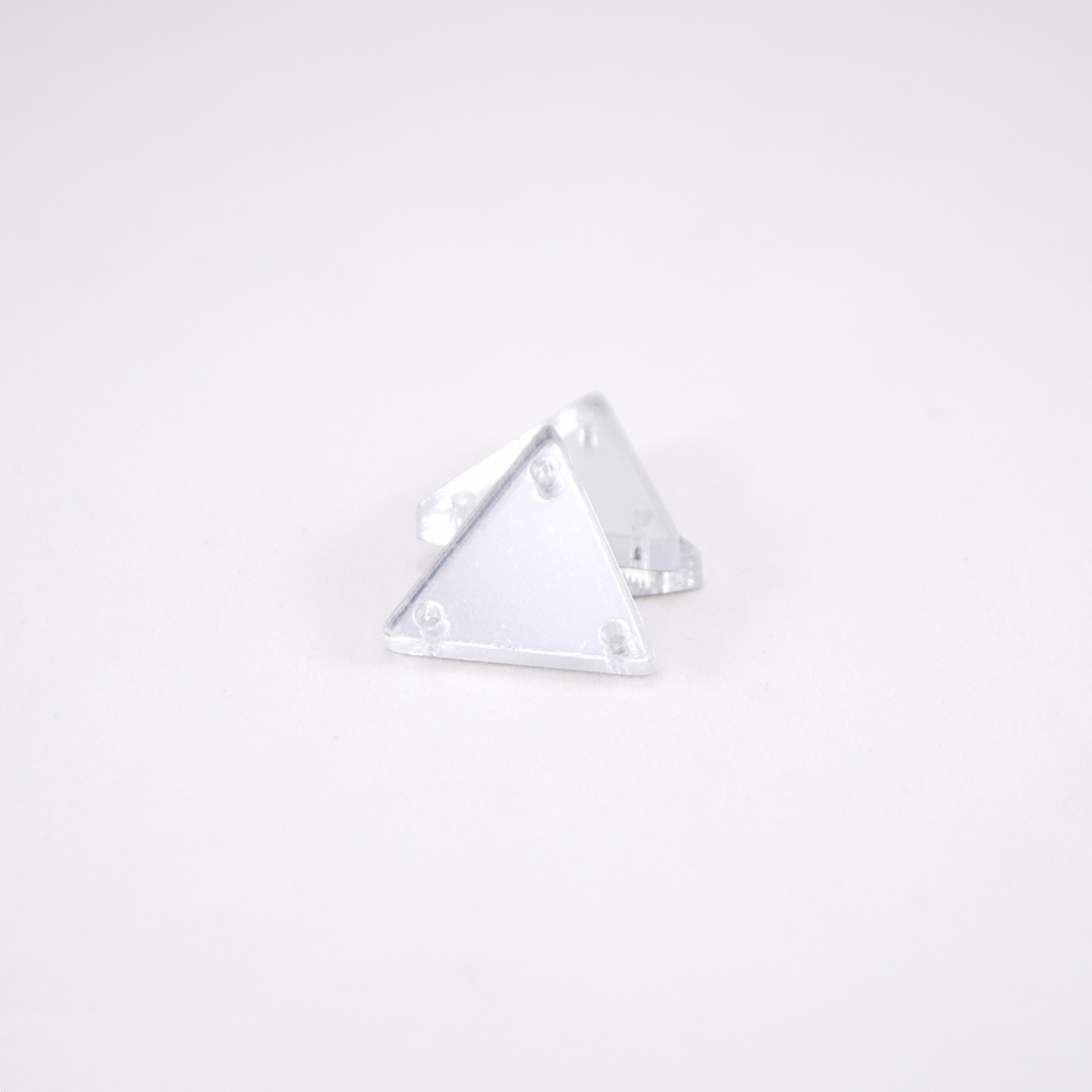 Стразы пришивн.  A-3015 треуг. 21мм SILV, шт. Стразы пришивные