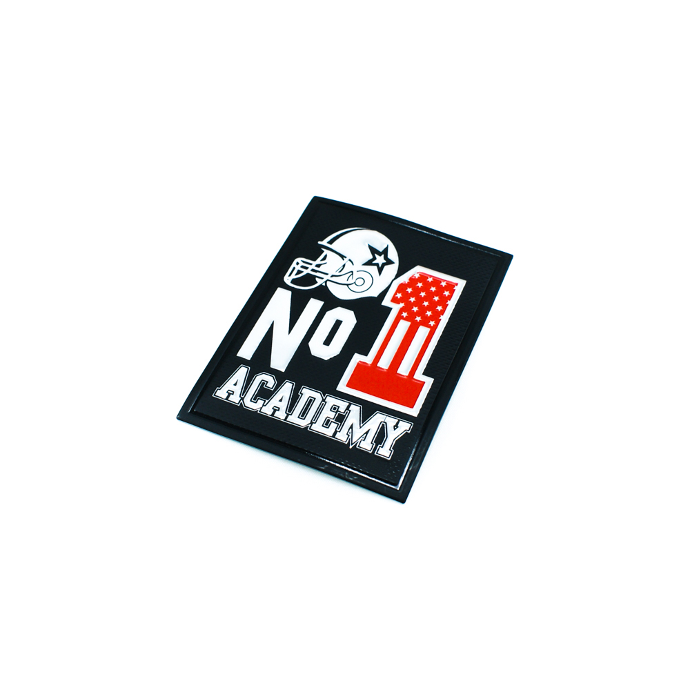 Лейба пластик №1 ACADEMY квадрат 5.5*7.5см черный, серебро, красный. Лейба Пластик