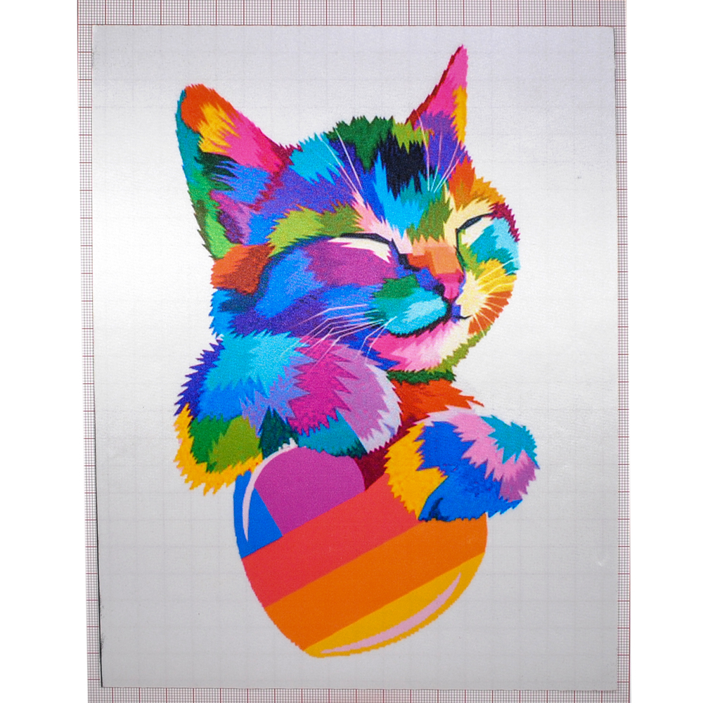 Аппликация пришивная Likee Cat Кот 19*24см, разноцветный, шт. Аппликации Пришивные Постер
