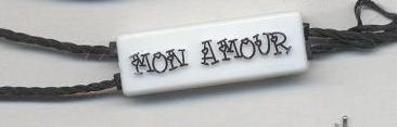 Пломба Mon Amour 30*8мм белая, 1 т.шт. Пломба