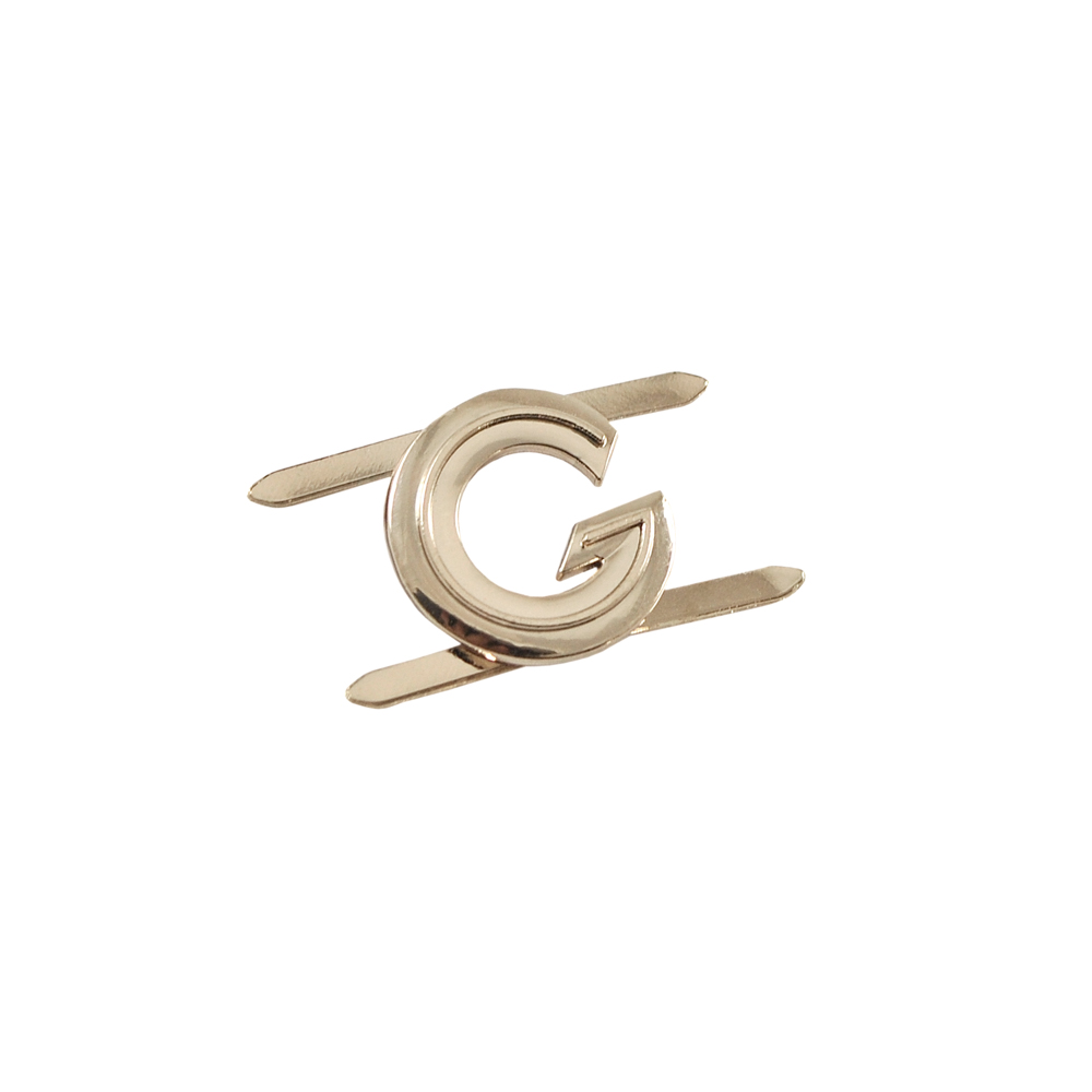 Краб металл G 18мм круг Gold #38, шт. Крабы Металл Надписи, Буквы