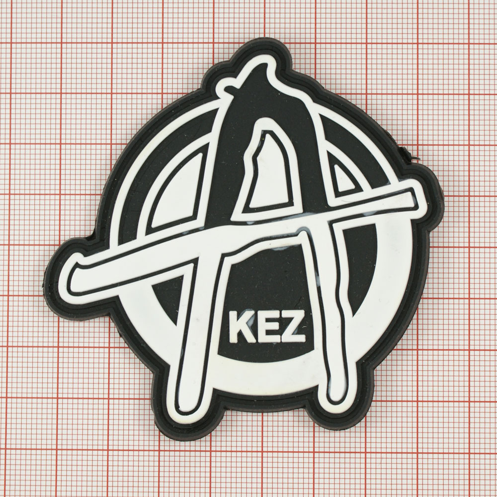 Лейба резиновая A-Kez Анархия 8см черная, белый шт. Лейба Резина