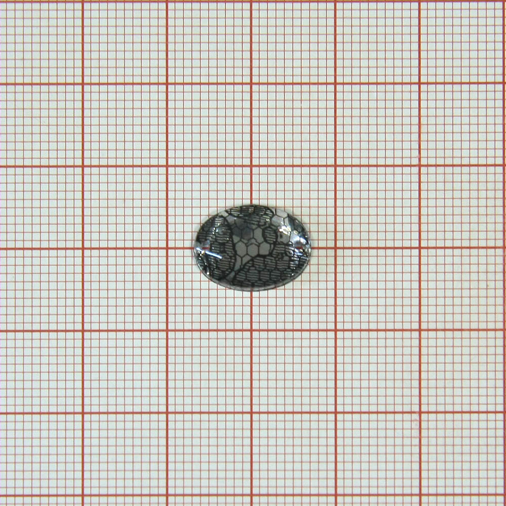 Стразы Т приш. овал 10*14мм кружево белый №2 /1т.шт./ . Стразы пришивные