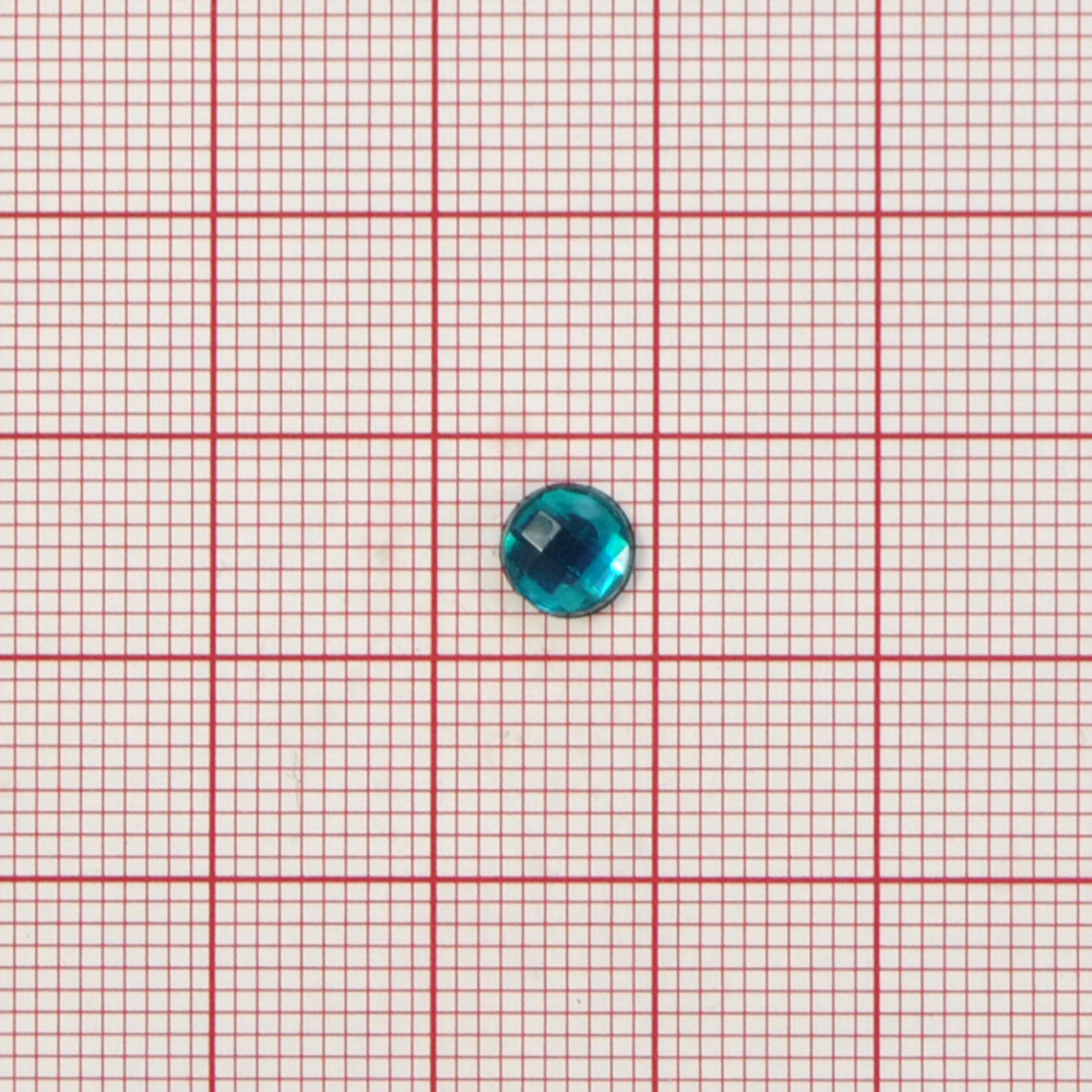 Стразы Д на клей, круг 6мм изумруд 24, 1тыс.шт. Стразы на клей